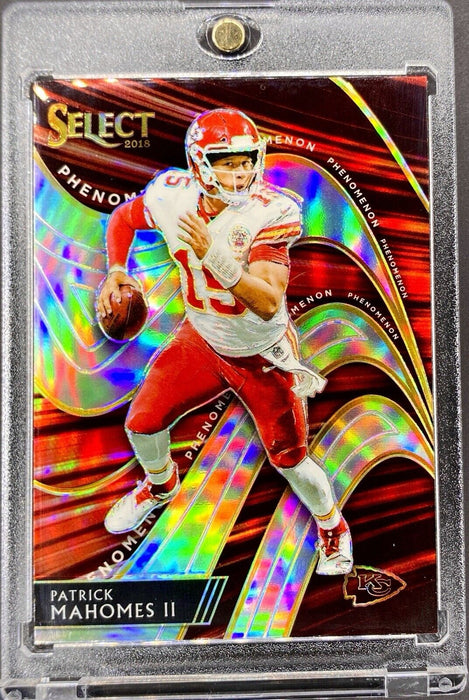 Patrick Mahomes RARE REFRACTOR INVESTMENT CARD SP INSERT CHIEFS w/CASE