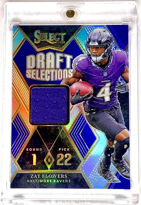 Zay Flowers RARE ROOKIE PATCH REFRACTOR INVESTMENT CARD SSP MVP RAVENS MINT