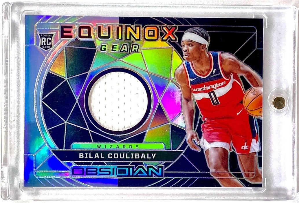 Spectacular Bilal Coulibaly ROOKIE REFRACTOR PATCH CARD SP #/249 WIZARDS w/CASE