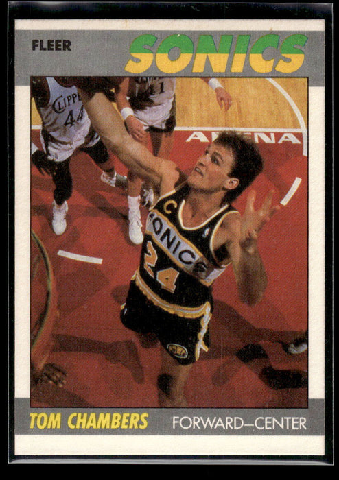 1987 Fleer Tom Chambers #19   Seattle SuperSonics NR-MINT