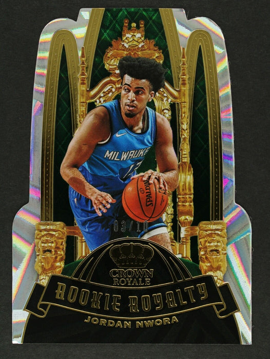 2020 Crown Royale Jordan Nwora Gold Rookie Royalty RC /10