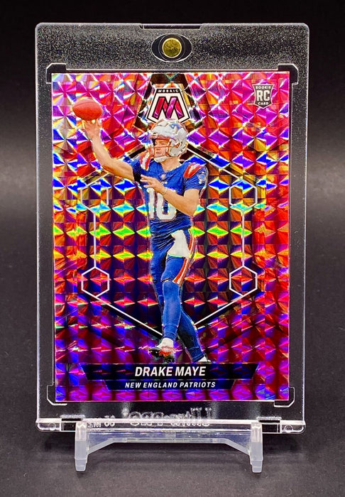 Drake Maye RARE PINK ROOKIE REFRACTOR INVESTMENT SP PATRIOTS MINT w/HOLDER