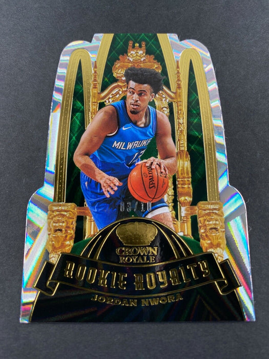 2020 Crown Royale Jordan Nwora Gold Rookie Royalty RC /10