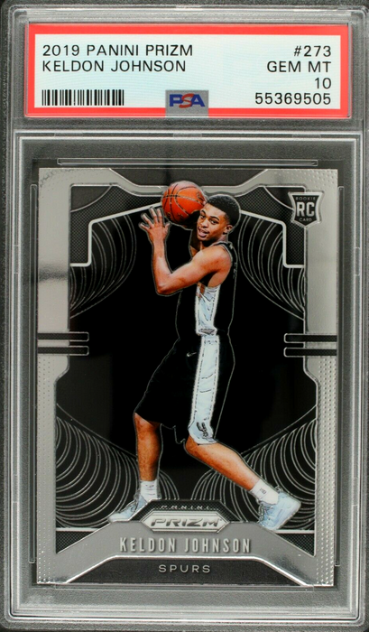 2019 Prizm Keldon Johnson #273 Rookie RC PSA 10 GEM MT