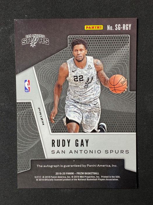 2019  Panini Prizm - Rudy Gay AUTO #SG-RGY  Black Velocity NM-MINT+