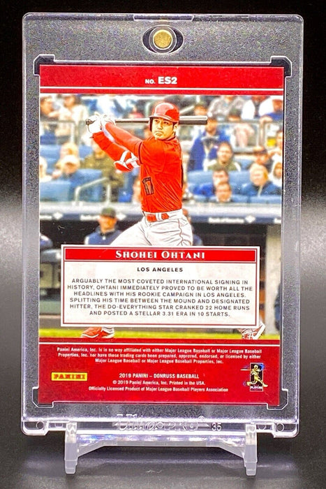 Shohei Ohtani RARE REFRACTOR CARD #/999 SP ELITE ANGELS/DODGERS w/CASE