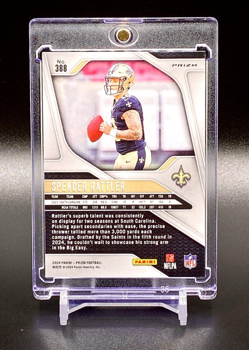 Spencer Rattler RARE ROOKIE PURPLE PULSAR REFRACTOR SP SAINTS w/CASE