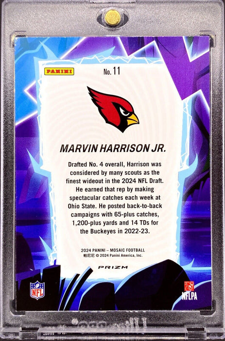 Marvin Harrison Jr. ROOKIE REFRACTOR INVESTMENT INSERT CARD SP CARDINALS w/CASE