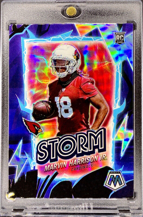 Marvin Harrison Jr. ROOKIE REFRACTOR INVESTMENT INSERT CARD SP CARDINALS w/CASE