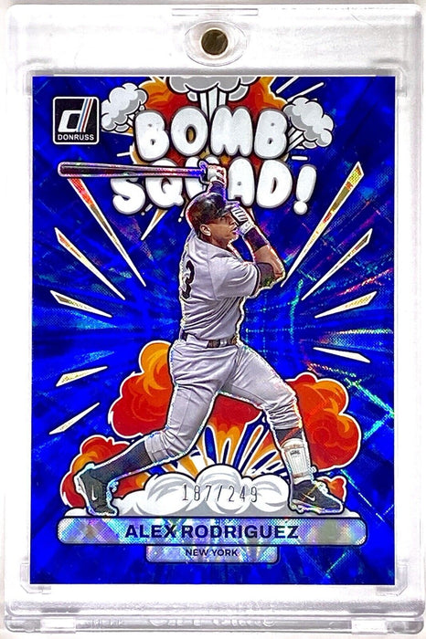 Spectacular Alex Rodriguez Refractor - SP #/249 Bomb Squad Yankees w/CASE