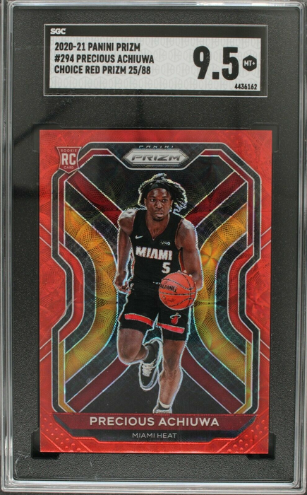 2020 Prizm Precious Achiuwa Choice Red Rookie RC #294 /88 SGC 9.5