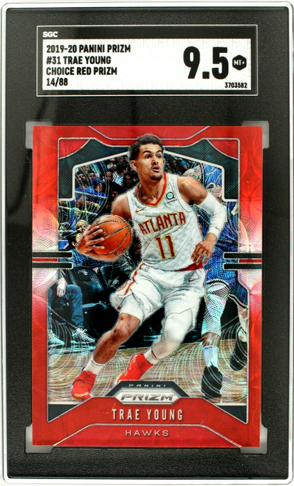 2019 Prizm Trae Young Choice Red #31 /88 SGC 9.5