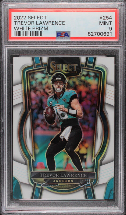 2022 Select Trevor Lawrence White /35 #254  PSA 9