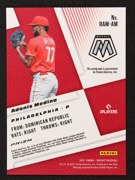 2021 Panini Mosaic - Adonis Medina #RAM-AM  Philadelphia Phillies NM-MINT+