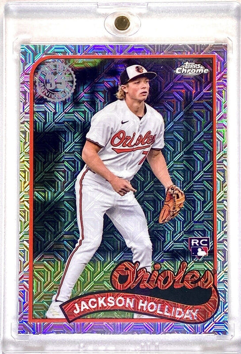 Jackson Holliday ROOKIE REFRACTOR CARD - RARE SP TOPPS CHROME INVESTMENT