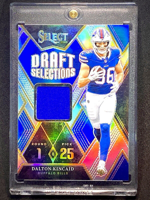 Dalton Kincaid ROOKIE PATCH REFRACTOR SILVER PRIZM SP RC CARD - BILLS