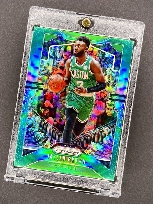 Jaylen Brown GREEN REFRACTOR CARD SP PANINI CELTICS w/CASE