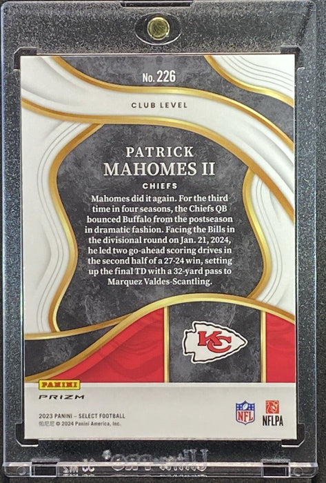 Patrick Mahomes II Chiefs REFRACTOR INVESTMENT CARD SSP SUPERBOWL MVP MINT