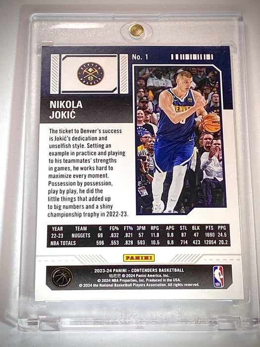 Nikola Jokic RARE MOJO REFRACTOR CARD -  PANINI SP DENVER NUGGETS