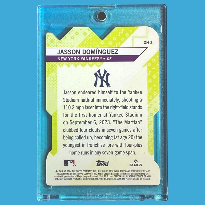 Jasson Dominguez RARE ROOKIE REFRACTOR DIE-CUT SP INVESTMENT CARD TOPPS YANKEES