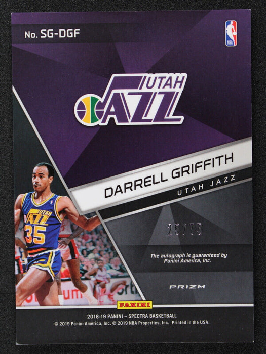 2018  Panini Spectra - Darrell Griffith /75 #SG-DGF  Utah Jazz NM-MINT