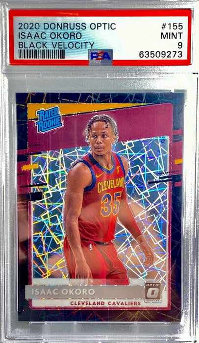 2020 Donruss Optic Isaac Okoro #155 Rated Rookie RC /39  PSA 9 (POP 2)