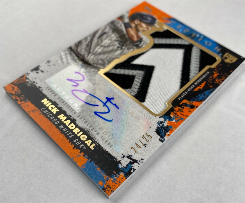 2021 Topps Inception Nick Madrigal Jumbo Patch Auto #AJP-NM /25 RC White Sox