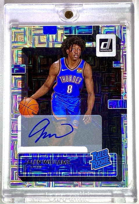 Jalen Williams ROOKIE AUTOGRAPH CARD - SPECTACULAR MOJO REFRACTOR THUNDER