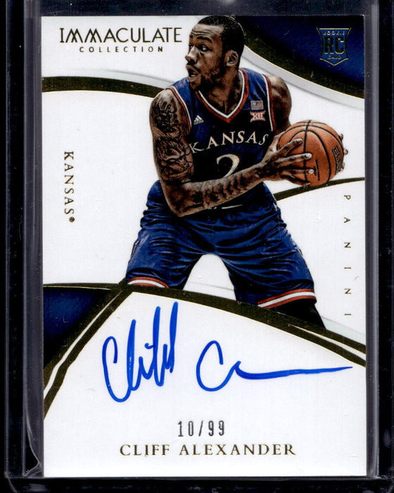 2015 Immaculate Cliff Alexander /99 #369 Rookie Blazers / Kansas NM-MINT