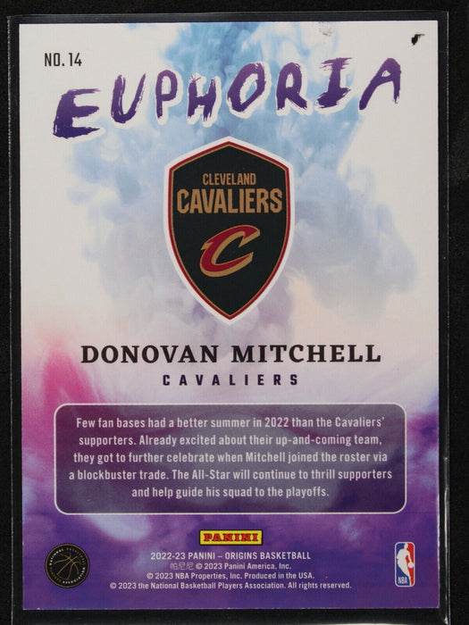 2022 Panini Origins - Donovan Mitchell /99 #14  Euphoria Pink Cavaliers