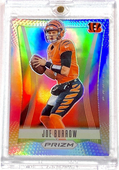 Spectacular Joe Burrow RARE REFRACTOR CARD SP ICONIC DESIGN BENGALS w/CASE