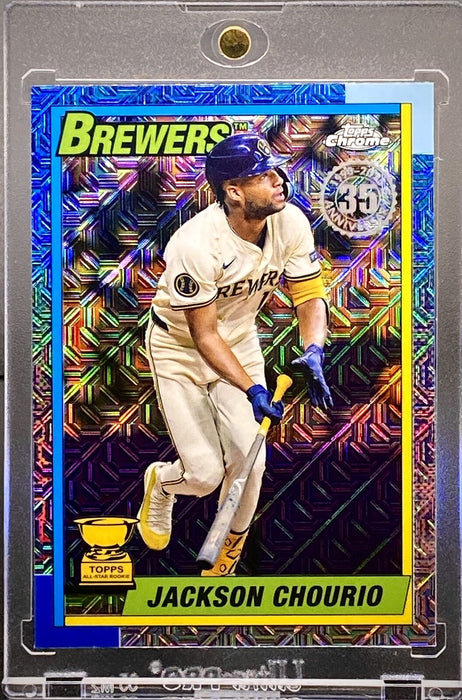 Jackson Chourio Rookie Cup Refractor Card SP Brewers Investment w/HOLDER