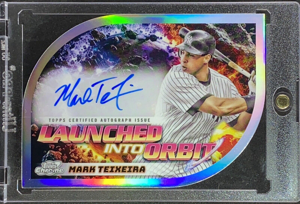 Mark Teixeira Rare Autograph Refractor – Topps Gold Glove Die-Cut Yankees