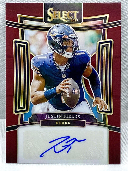 2023 Select Justin Fields Signature Maroon AUTO /75