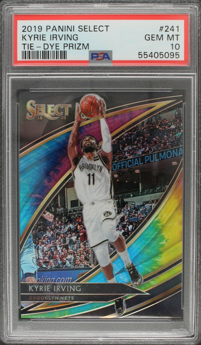 2019 Select Kyrie Irving Courtside #241 Tie Dye Prizm /25 PSA 10 (POP 3)