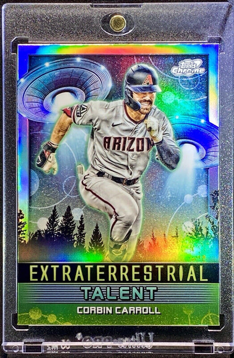 CORBIN CARROLL REFRACTOR COSMIC Chrome Card Holo Insert Diamondbacks