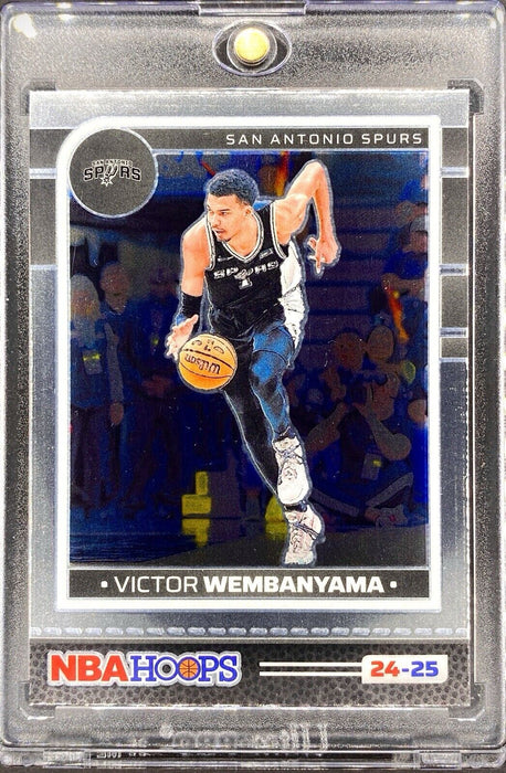 Victor Wembanyama SILVER CHROME CARD PANINI SPURS SP SPURS w/CASE