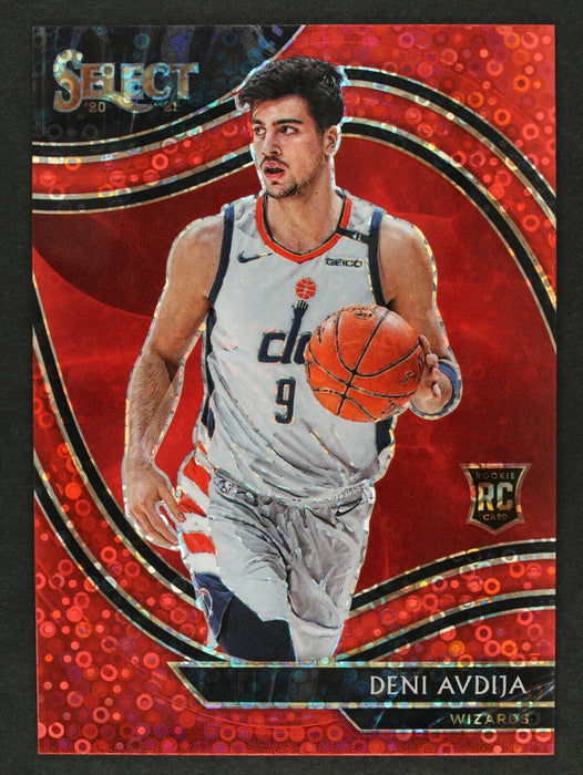 Deni Avdija Rookie Card 2020 Select #292 Red Disco Prizm Courtside /49