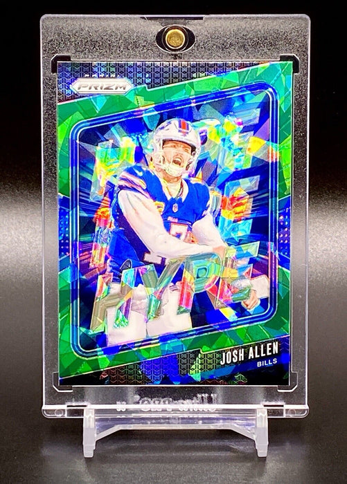 Josh Allen RARE GREEN ICE REFRACTOR INSERT CARD SP PANINI BILLS MVP w/CASE