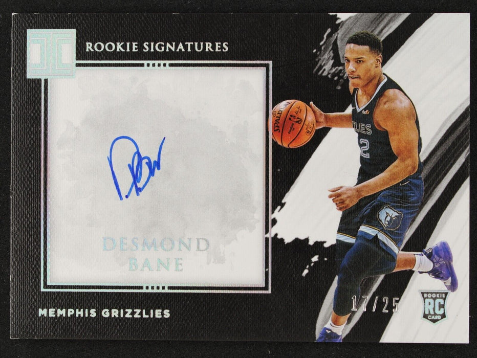 2020 Impeccable Desmond Bane RC Rookie Signatures On Card AUTO /25