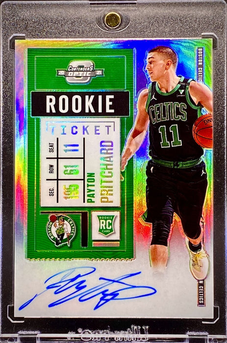 Payton Pritchard ROOKIE AUTOGRAPHED REFRACTOR SP CELTICS w/HOLDER