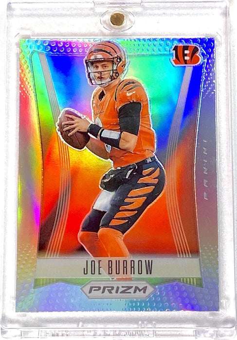 Spectacular Joe Burrow RARE REFRACTOR CARD SP ICONIC DESIGN BENGALS w/CASE