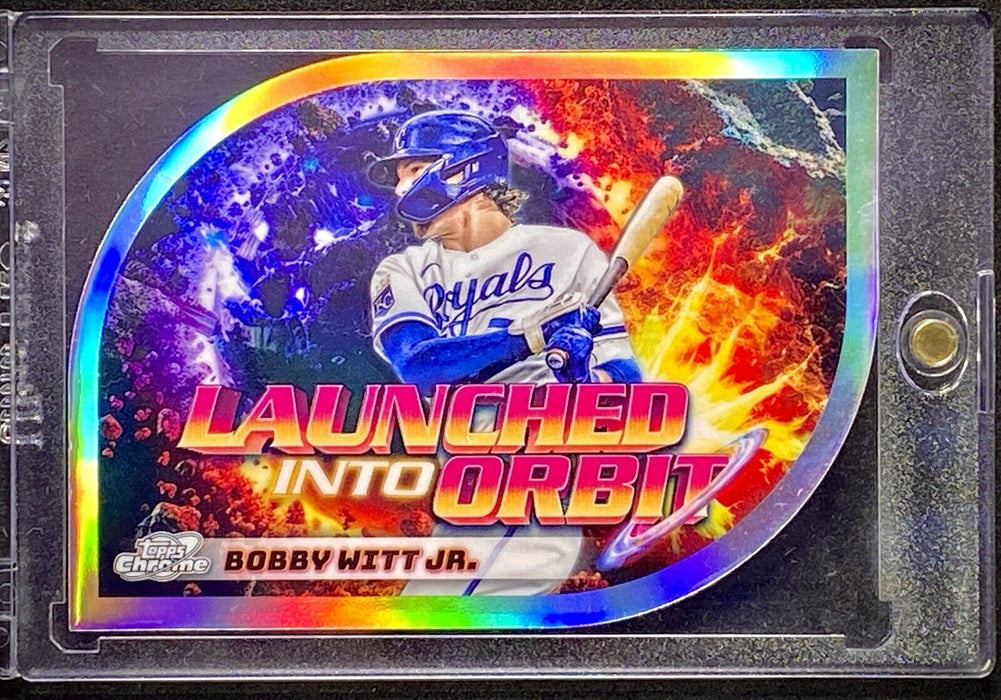 Bobby Witt Jr. RARE DIE-CUT REFRACTOR INVESTMENT CARD SP TOPPS CHROME