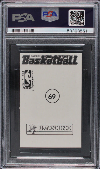 1990 Panini Stickers Akeem Olajuwon #69  PSA 8