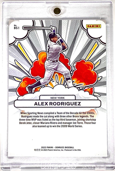 Spectacular Alex Rodriguez Refractor - SP #/249 Bomb Squad Yankees w/CASE