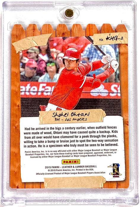 Shohei Ohtani RARE DIE-CUT CARD - SP ANGELS / DODGERS w/CASE