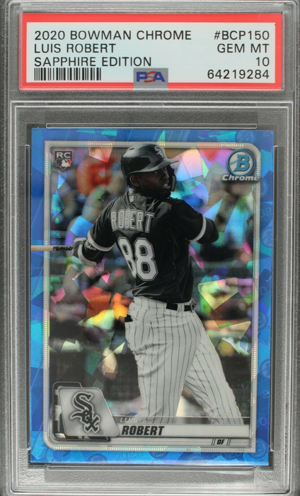 2020 Bowman Chrome Sapphire Luis Robert RC Rookie PSA 10 GEM MINT