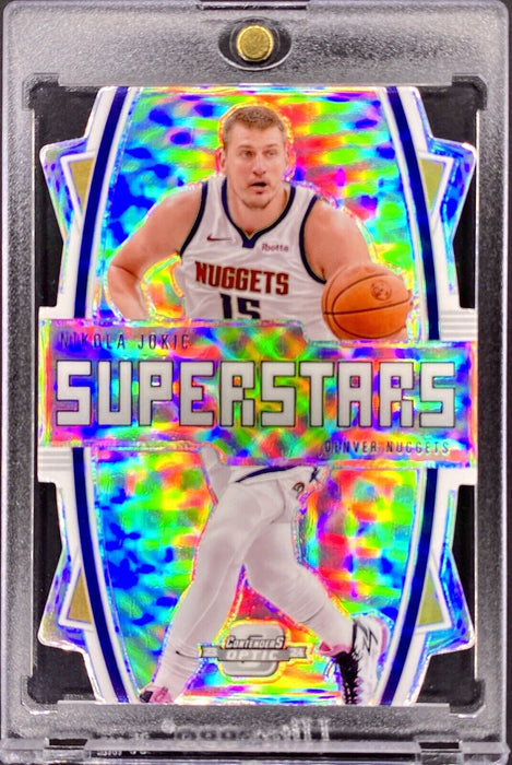 Nikola Jokic REFRACTOR DIECUT CARD INSER PANINI NUGGETS w/CASE