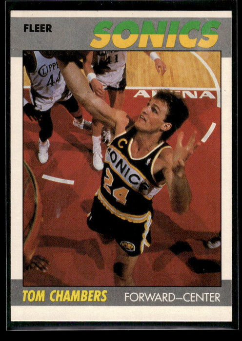 1987 Fleer Tom Chambers #19   Seattle SuperSonics NM-MINT