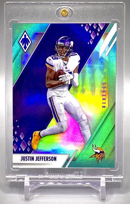 Spectacular Justin Jefferson #/150 REFRACTOR - RARE SP VIKINGS w/CASE